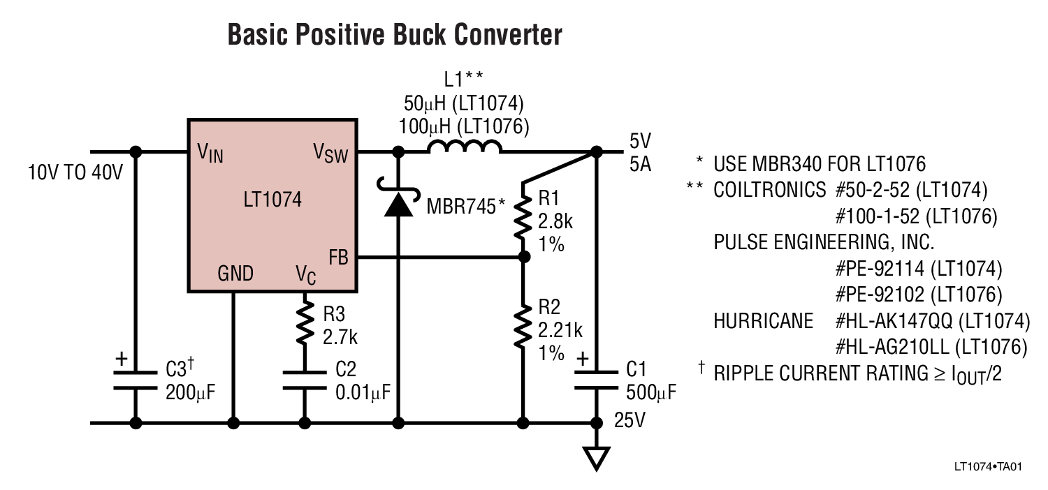 Analog Devices Inc LT1074HVCT#06PBF TO220-5_T_LIT