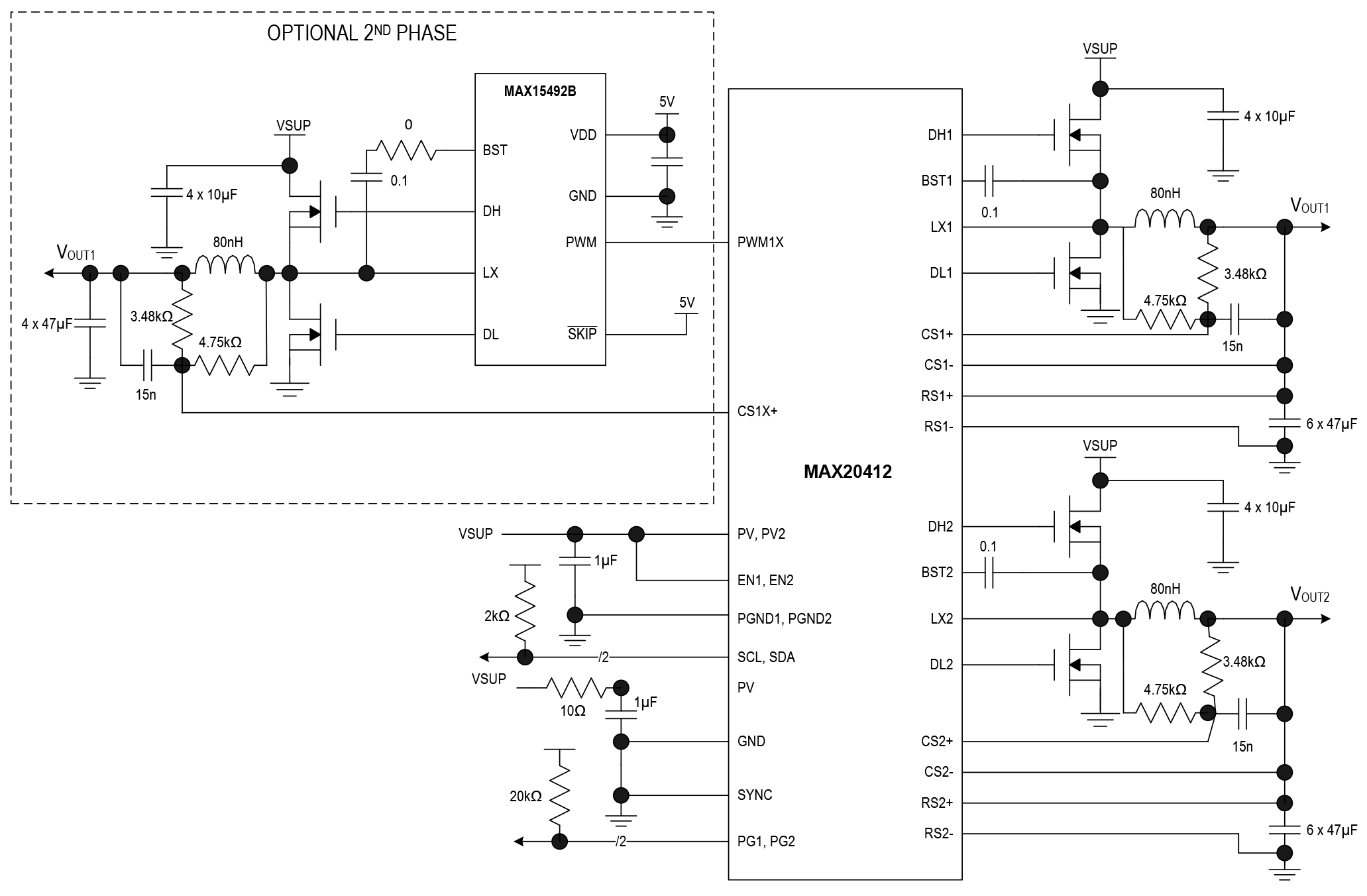 Analog Devices Inc MAX20412ATJF/V+T Symbol, Footprint, 3D STEP Model